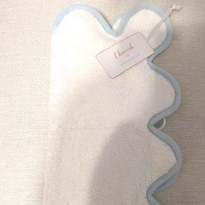 Kassatex Chairish Washcloth in White/Powder Blue